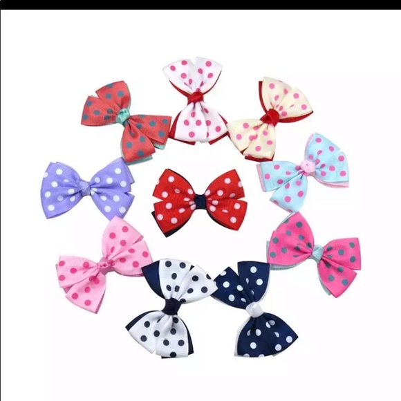 👒Cute pony Tie  Bows n clips👒 - Picture 7 of 15